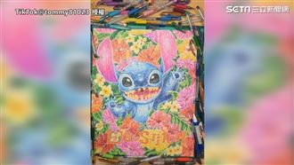 男用0.38原子筆作畫　作品驚呆網