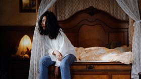 《民雄鬼屋》楊謹華為詮釋妹妹「何徳心」，妝容和心理狀態都費盡苦心。（圖／采昌、馬棋朵提供）