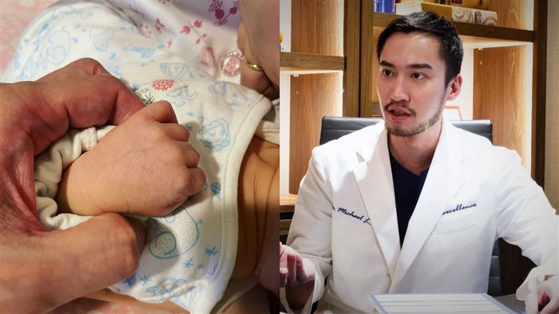 賴弘國再婚前空姐　曬娃小手宣布當爸
