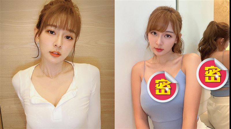 林莎洩春光喊上車　鏡子反射有亮點