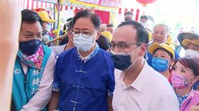 國民黨主席朱立倫出席2022義魄千秋義民祭開幕式，同場林耕仁楊文科張善政