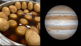木星與木星蛋。（圖／翻攝畫面，Pixabay）
