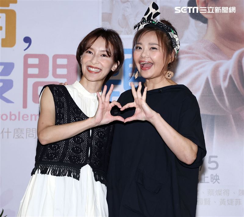 林嘉俐、陳瑋薇主演大愛「冬菊,沒問題」。（記者邱榮吉/攝影）