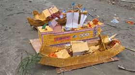 新屋,宮廟,中元節,溺水,水燈（圖／翻攝畫面）