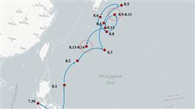 美軍「雷根號」一路南下！往台灣移動500浬　2原因曝光▲（圖／翻攝自SCS Probing Initiative推特）

