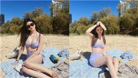 廖思惟曬出比基尼照片。（圖／翻攝自廖思惟IG）