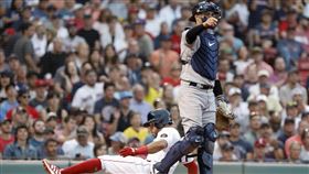 ▲洋基打線集體熄火，遭紅襪3：0完封。（圖／美聯社／達志影像）