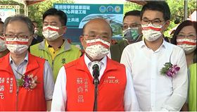 行政院長蘇貞昌今（15）日下午出席「國衛院高齡醫學暨健康福祉研究中心興建工程動土典禮」。