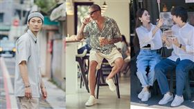 穿搭達人搭配Vanger小白鞋北中南帶逛示範，舒適演繹多種穿搭風格。（圖／品牌提供）