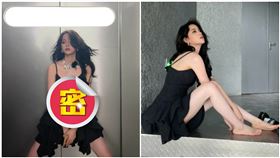 歐陽娜娜被看光！深V低胸走紅毯「正面開腿」1姿勢超邪惡