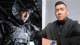 古天樂被拍到謝票時眼框濕頻頻拭淚。（組合圖／翻攝自《明日戰記》抖音）