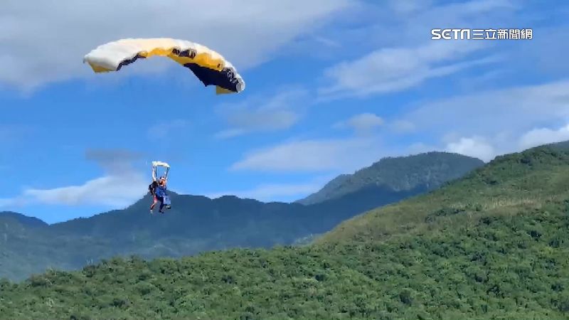 全台首次高空跳傘　鹿野高台十天表演