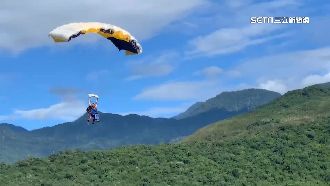 全台首次高空跳傘　鹿野高台十天表演
