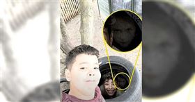 ▲小女孩的鬼臉是不是修圖而來引發網友激辯。（圖／翻攝自YouTube）