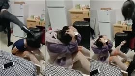 台女在柬埔寨成沙包！遭陸女暴打踹頭