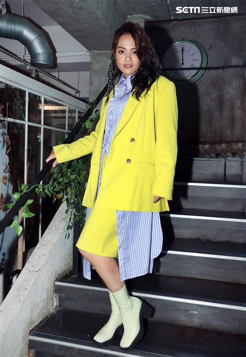 吱吱三立新聞網專訪。（記者邱榮吉/攝影）