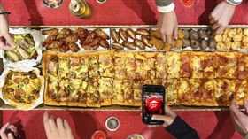 必勝客,一公尺披薩,一公尺派對巨飽盒,業者提供