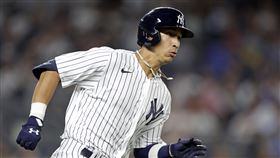 ▲卡布瑞拉（Oswaldo Cabrera）敲出大聯盟生涯首安。（圖／美聯社／達志影像）