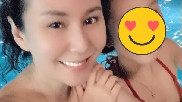 洪曉蕾同框愛女　比基尼解放傲人身材