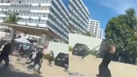 42人跳河逃離柬埔寨賭場。（圖／翻攝自Bong Pich臉書）

https://www.facebook.com/permalink.php?story_fbid=pfbid0qr27T36UoRK5MVHogoKAYGu6aBLqhPbKJDMAgKngJAUXtzHHmDSFF5euQEHUUVAzl&id=100037130440947