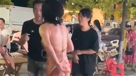 吊帶裙,裸背,涼粉,中國,湖南省,隆回縣,性騷