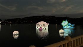 金沙鎮榮湖水上裝置藝術　民眾搶拍直呼療癒