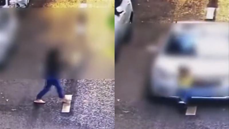 二寶媽丟包孩過馬路　女童遭撞捲車底