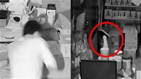 中國,小偷,超市,蛇,撞暈（圖／翻攝自湖北綜合新聞）