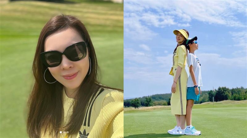 曾馨瑩曬與兒合照！網嗨：小虎長高了
