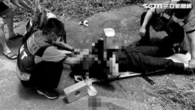 新／慟！台南年輕警追逃犯　搶救無效(圖/翻攝畫面)