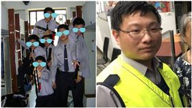 凃明誠（右圖）就讀警專的同窗好友在臉書發文哀悼。（組合圖／翻攝自臉書、翻攝自台南市警局粉專）