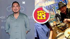 黃秋生貼出與一位長髮美女吃飯，笑稱對方應徵助理眾人皆認輸。（圖／翻攝自黃秋生臉書）