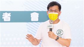 0822林佳龍、林右昌、蔡適應、陳亭妃出席「台灣正連線啟動記者會」（圖／林佳龍競辦提供）