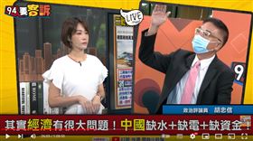 胡忠信表示中國經濟面臨三隻黑天鵝