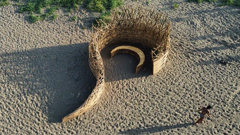 金山蹦火仔　藝術家用竹編工藝呈現