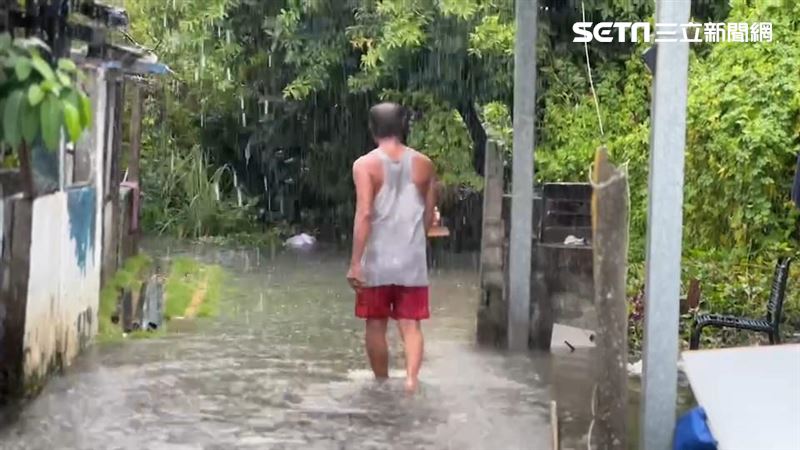 颱風環流發威！台東豪雨水淹30公分