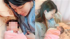 華視主播林彥汝今（24日）發文，順利產下兒子。（圖／翻攝自臉書）