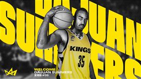 ▲新北國王新洋將夏姆斯（DaJuan Summers）。（圖／新北國王提供）