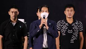 《新兵日記來報到》演員群李興文、林道遠、阿龐、唐豐、傅子純、阿甘、錢君仲、潘柏希和阿猴（圖／記者楊澍攝影）