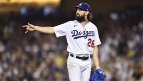 ▲岡索林（Tony Gonsolin）拿下本季第16勝，並列大聯盟勝投王。（圖／美聯社／達志影像）