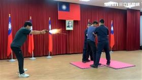 新北市,海山分局,電擊槍,演練