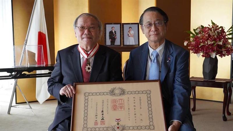 助日台相互理解　李永熾獲旭日中綬章
