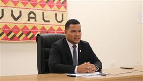 吐瓦魯外交部長柯飛。（圖／翻攝自吐瓦魯外交部臉書facebook.com）
