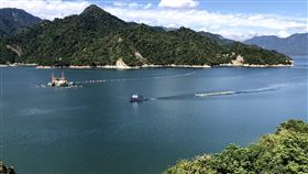 曾文水庫蓄水率約5成台南8月連日午後雷陣雨，各水庫均有明顯水量挹注，曾文水庫蓄水獲得補充，24日蓄水率約5成左右。（台南市水利局提供）中央社記者楊思瑞台南傳真  111年8月24日