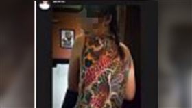 ▲網傳3張1組照片，一皮膚白皙裸背刺青女子是台灣人，到柬埔寨恐遭殺害，經查核，該女子是泰國人，一樁命案被害人。（圖／翻攝自事實查核中心官網)