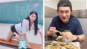 正妹參選人解釦擺拍⋯黃安轉發喊支持（合成圖／翻攝自TikTok@dryen520、微博）