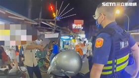 北市黃男不服取締又辱罵警員是共匪後遭上銬逮捕。（圖／翻攝畫面）