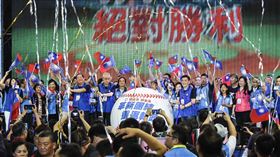 國民黨主席吳敦義主持國民黨全代會閉幕。 （圖／記者林敬旻攝）