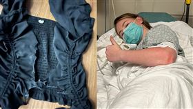 ▲18歲女大學第一天被雷劈！正中胸部手錶爆炸　超扯結局曝（圖／翻攝自Emma Eggler臉書）