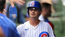 ▲哈普（Ian Happ）擊出2支全壘打，包辦小熊全隊安打。（圖／美聯社／達志影像）